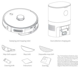 ROBOT HÚT BỤI TỰ ĐỔ RÁC HUBERT HB-S68-B PLUS - CỦA ĐỨC - 5 ROBOT HÚT BỤI TỰ ĐỔ RÁC HUBERT HB-S68-B PLUS - CỦA ĐỨC - 4