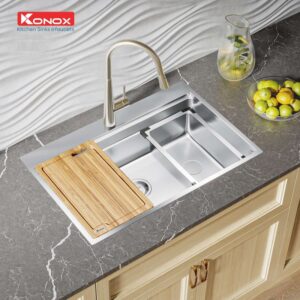 CHẬU RỬA CHÉN BÁT KONOX WORKSTATION TOPMOUNT SINK KN7650TS - 9