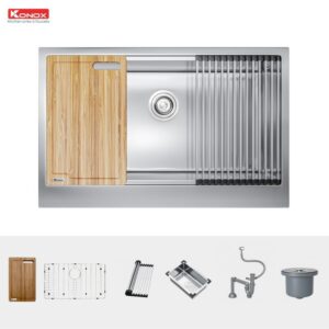CHẬU RỬA CHÉN BÁT KONOX WORKSTATION APRON SINK KN8051AS Retta - 7
