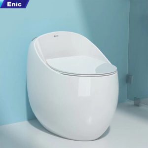 Bồn cầu trứng ENIC E10 lưng bầu - trắng
