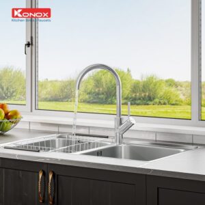 VÒI RỬA CHÉN BÁT KONOX MODO MẠ PVD CHROME - 10 VÒI RỬA CHÉN BÁT KONOX MODO MẠ PVD CHROME - 9