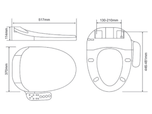 Nắp bồn cầu thông minh Bello BT-800220E - 3