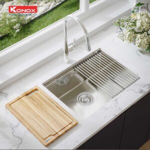 CHẬU RỬA CHÉN BÁT KONOX WORKSTATION UNDERMOUNT SINK KN6046SU - 11