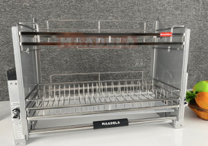 Giá bát đĩa nâng hạ Inox 304 tủ bếp trên Maadela MP-G30-2.80 - 7