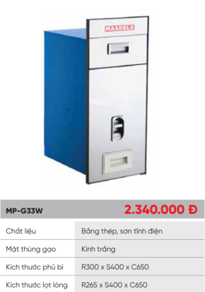 Thùng gạo Maadela MP-G33W - 6