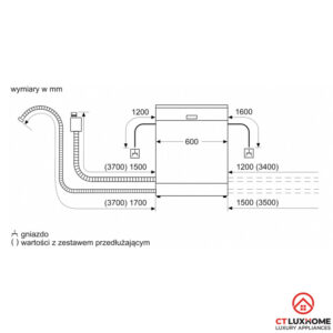 MÁY RỬA BÁT ĐỘC LẬP BOSCH SMS57E28EU SERIE 4 14 BỘ - 17 MÁY RỬA BÁT ĐỘC LẬP BOSCH SMS57E28EU SERIE 4 14 BỘ - 16