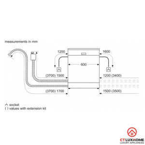 MÁY RỬA BÁT ĐỘC LẬP BOSCH SMS2IVI61E SERIE 2 13 BỘ - 19 MÁY RỬA BÁT ĐỘC LẬP BOSCH SMS2IVI61E SERIE 2 13 BỘ - 18