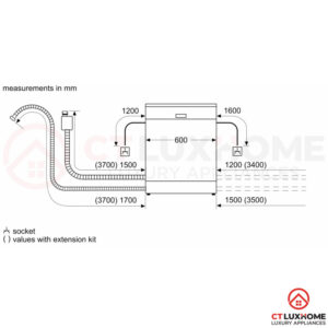 MÁY RỬA BÁT BOSCH ĐỘC LẬP SMS88TI03E SERIE 8 SẤY ZEOLITH - 19 MÁY RỬA BÁT BOSCH ĐỘC LẬP SMS88TI03E SERIE 8 SẤY ZEOLITH - 18