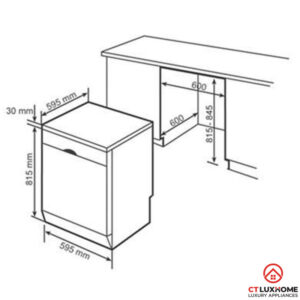 MÁY RỬA BÁT BOSCH ĐỘC LẬP SMS46NI05E SERIE 4 13 BỘ - 10