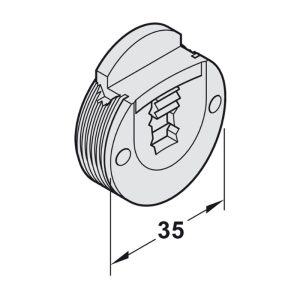 Dẫn hướng trên với khóa Hafele 404.19.320 - 4