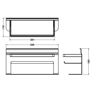 Giá đa dụng Hafele 523.00.340 - 3