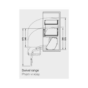 Kệ nâng hạ iMOVE màu đen khay đôi 504.68.323 - 6
