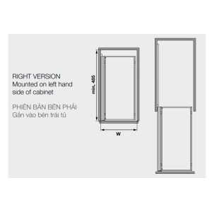 Rổ kéo để chai lọ, gia vị Kesseböhmer Hafele 250mm màu đen mở trái 545.53.961 - 8 Rổ kéo để chai lọ, gia vị Kesseböhmer Hafele 250mm màu đen mở trái 545.53.961 - 7