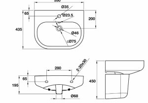 Lavabo Treo Tường RHINE 500 Hafele 588.84.000 - 6