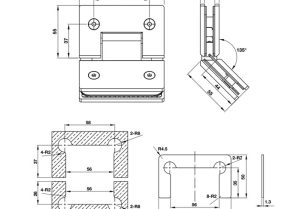 Bản lề kính-kính 135 độ BAUMA 981.77.949 - 4 Bản lề kính-kính 135 độ BAUMA 981.77.949 - 3