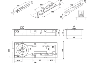Bản lề sàn Hafele 100kg 499.30.117 - 3