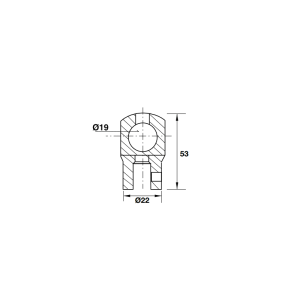Bas giữ thanh treo gắn kính Hafele 981.52.793 - 3