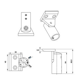 Bas nối thanh treo BAUMA 981.77.995 - 3