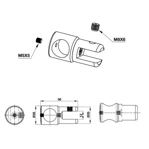 Bas nối thanh treo BAUMA 981.77.988 - 4 Bas nối thanh treo BAUMA 981.77.988 - 3
