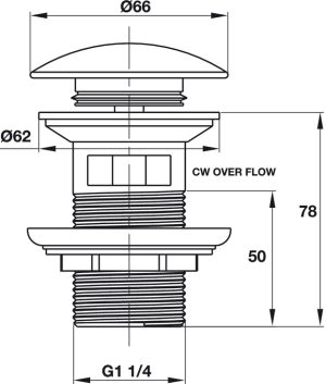 Bộ xả pop-up có xả tràn Hafele 589.25.948 - 3