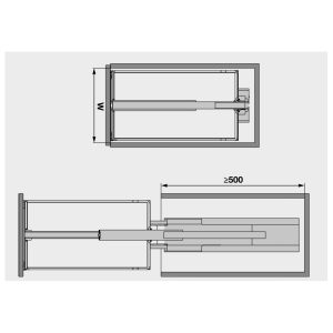 Tủ đồ khô 4 tầng Kesseböhmer Hafele màu Anthracite 400mm 546.54.513 - 4 Tủ đồ khô 4 tầng Kesseböhmer Hafele màu Anthracite 400mm 546.54.513 - 3