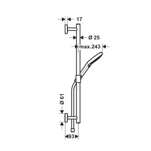 Bộ sen tay có thanh trượt Raindance Select S 120 589.52.673 - 7 Bộ sen tay có thanh trượt Raindance Select S 120 589.52.673 - 6