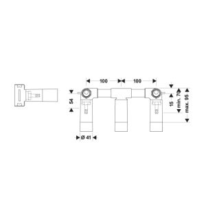 Bộ âm cho Vòi trộn 3 lỗ 589.29.428 - 3