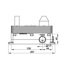 Bộ âm cho vòi chậu rửa gắn tường 589.10.984 - 5