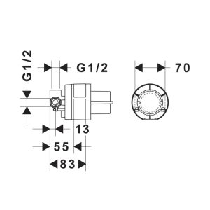 Bộ âm cho Bộ trộn âm 1 đường nước 589.29.308 - 3