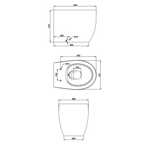 Bồn cầu đặt sàn Sapporo 588.79.411 - 4 Bồn cầu đặt sàn Sapporo 588.79.411 - 3