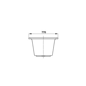 Bồn tắm âm vuông Hafele – D1750 x R770 x C470 mm 588.55.611 - 10 Bồn tắm âm vuông Hafele – D1750 x R770 x C470 mm 588.55.611 - 9