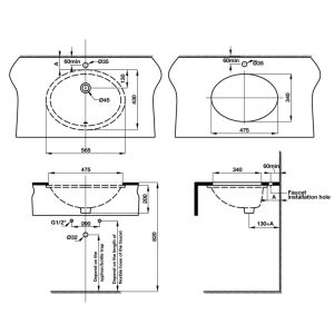 Lavabo âm bàn COMPACT Häfele 588.82.208 - 4 Lavabo âm bàn COMPACT Häfele 588.82.208 - 3