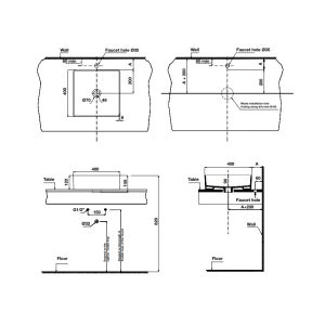Chậu sứ đặt bàn Sapporo 588.79.070 - 3