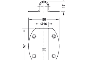 Đế công tắc cửa Hafele 833.89.048 - 3