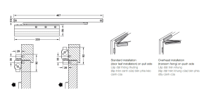 Cùi chỏ hơi Hafele 80kg không dừng 931.84.289 - 3