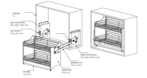 Giá bát đĩa nâng hạ Häfele 700mm 504.75.024 - 6