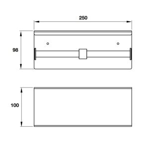 Giá treo giấy vệ sinh đôi có kệ Häfele 983.56.000 - 3