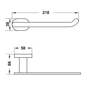 Giá treo giấy vệ sinh không nắp che Hafele 495.80.113 - 3