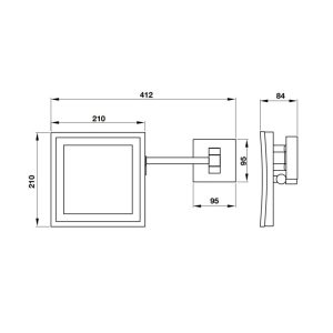 Gương phóng đại có đèn LED Häfele 495.81.006 - 4 Gương phóng đại có đèn LED Häfele 495.81.006 - 3