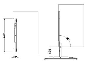 Gương xoay có đèn Led Häfele màu nâu 807.95.190 - 3