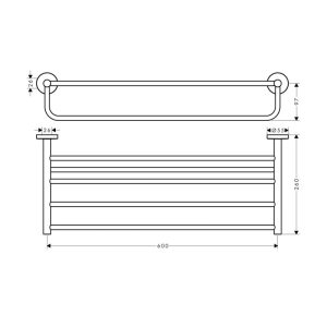 Kệ để khăn tắm Logis Häfele 580.61.312 - 3