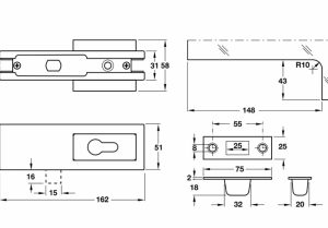 Kẹp khóa Häfele màu đen 981.00.403 - 3