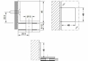 Kẹp tường – kính 90 độ có bas Häfele 981.00.542 - 4 Kẹp tường – kính 90 độ có bas Häfele 981.00.542 - 3