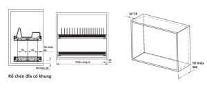 Khay úp chén đĩa Cucina 800mm loại có khung 544.40.007 - 3