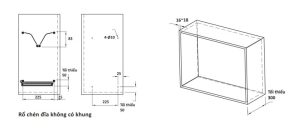 Khay úp chén đĩa Cucina 700mm loại không có khung 544.40.025 - 3