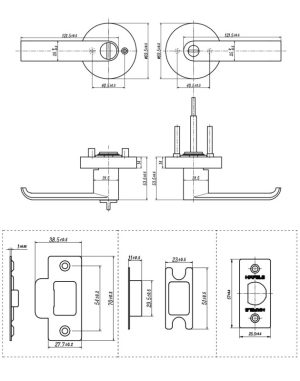 Khóa tay nắm gạt cửa phòng vệ sinh Häfele 911.63.226 - 6 Khóa tay nắm gạt cửa phòng vệ sinh Häfele 911.63.226 - 5