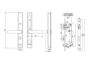 Khóa điện tử cho cửa nhôm Hafele DL6600 912.20.145 - 13 Khóa điện tử cho cửa nhôm Hafele DL6600 912.20.145 - 12