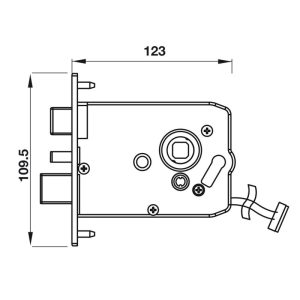Khóa điện tử vân tay Hafele EL9000 Màu vàng 912.05.376 - 9