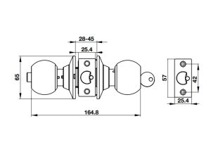 Khoá tay nắm tròn cửa phòng BAUMA 911.83.920 - 4 Khoá tay nắm tròn cửa phòng BAUMA 911.83.920 - 3