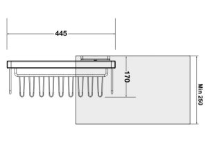 Móc treo dây nịt và cà vạt Häfele màu trắng 807.96.810 - 4 Móc treo dây nịt và cà vạt Häfele màu trắng 807.96.810 - 3